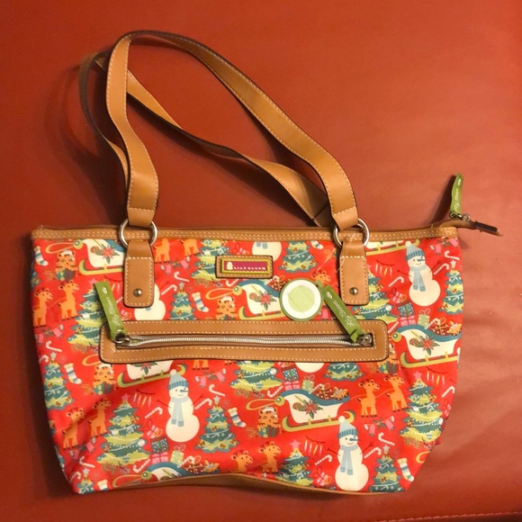 Lily Bloom Handbags - LILY BLOOM Santa Blues Everyday Tote